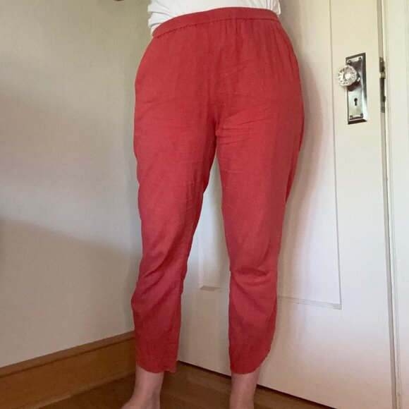 Marine Layer Allison Pant in Cherry Red Size L - Picture 1 of 7